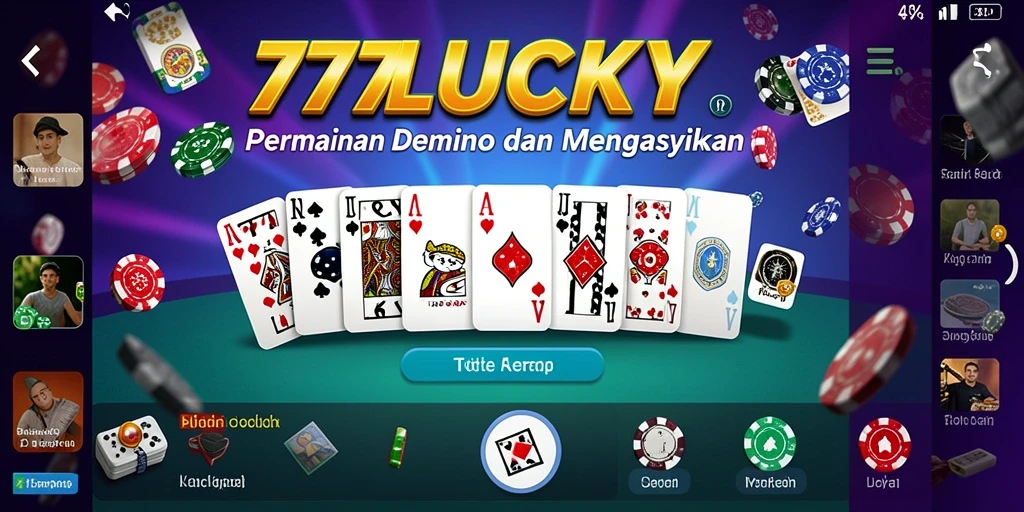 Screenshot gameplay Domino di 777LUCKY yang menunjukkan keseruan bermain.