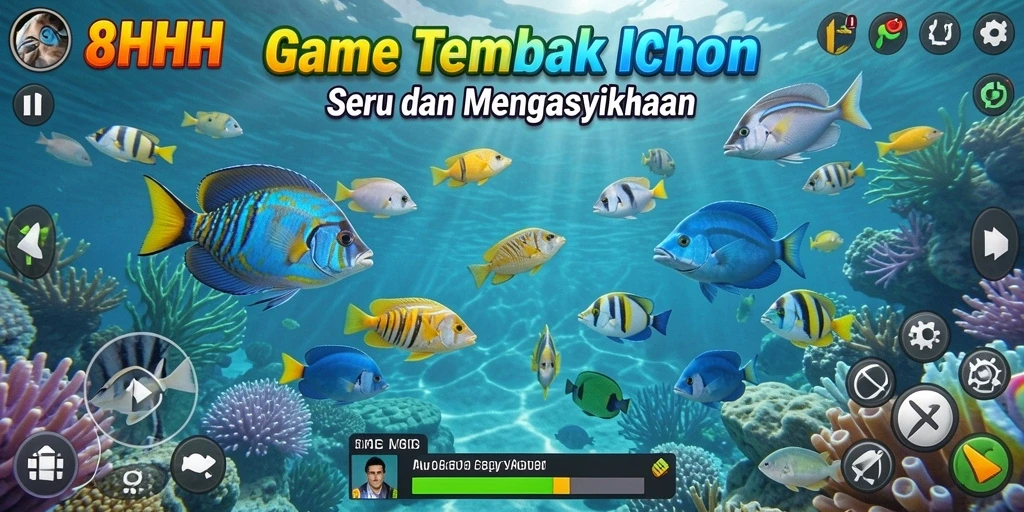 Gameplay Tembak Ikan yang seru dan menantang di 8HHH.