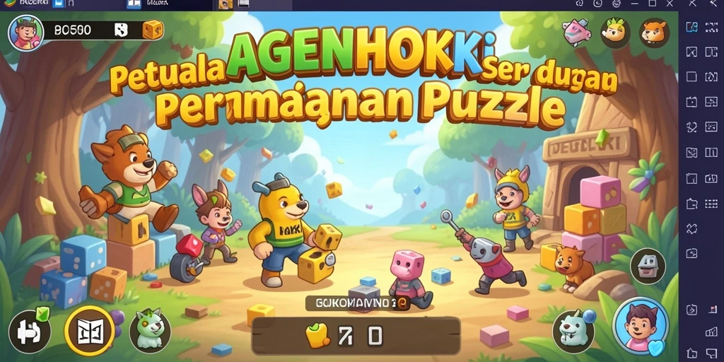 Tampilan gameplay AGENHOKI yang mengasyikkan dan penuh tantangan.