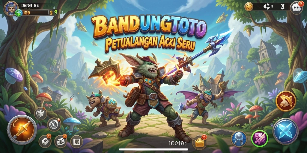 Tangkapan layar gameplay BANDUNGTOTO yang menampilkan pertarungan epik.