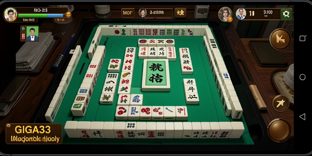 GIGA33 menampilkan gameplay Mahjong yang menarik dan seru.