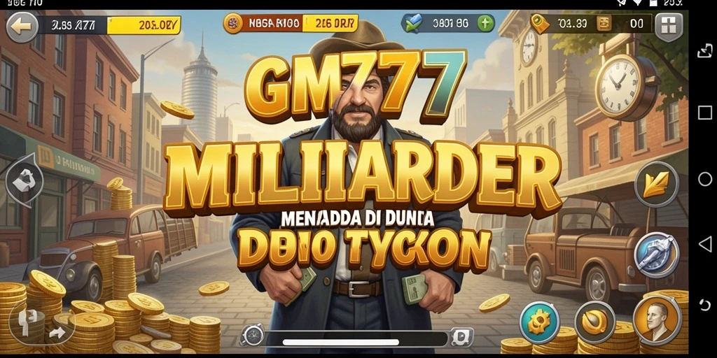 Gameplay seru dalam membangun kerajaan bisnis Tycoon.