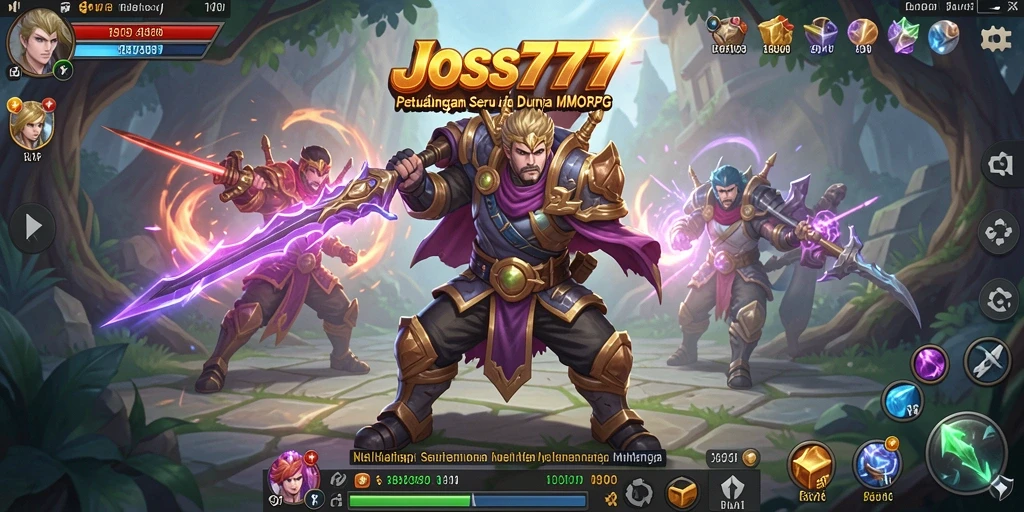 Gameplay seru dalam JOSS777 dengan berbagai petualangan MMORPG.
