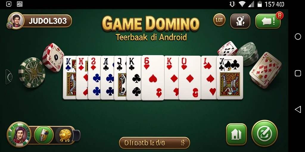 Screenshot gameplay JUDOL303 yang menunjukkan aksi domino seru.