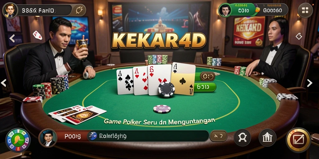 Tampilan gameplay seru di KEKAR4D dengan pemain berkompetisi.