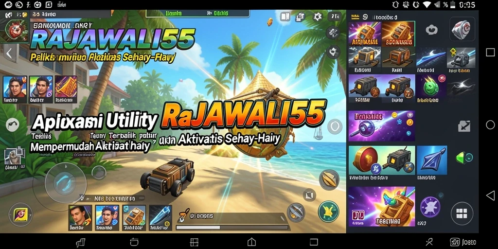 Tampilan antarmuka RAJAWALI55 yang mudah digunakan dan fungsional.