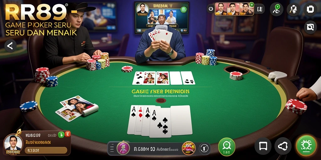 Tangkapan layar utama dari gameplay poker yang menarik di RR89.