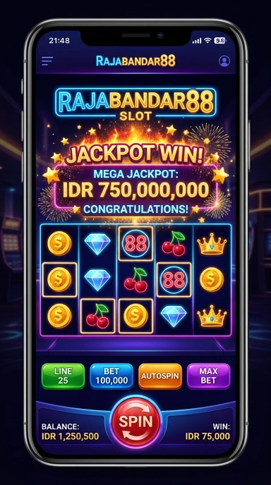 Tampilan antarmuka pengguna aplikasi rajabandar88 yang intuitif.